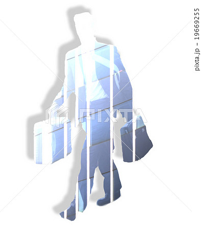 businessman silhouette - office people  19669255