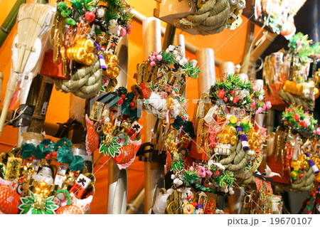 屋台の熊手 19670107