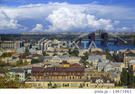 Kiev, Ukraine, view overlooking the town. 19671661