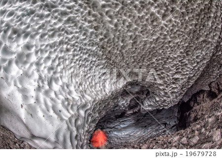 Snow ice cave chapel view 19679728