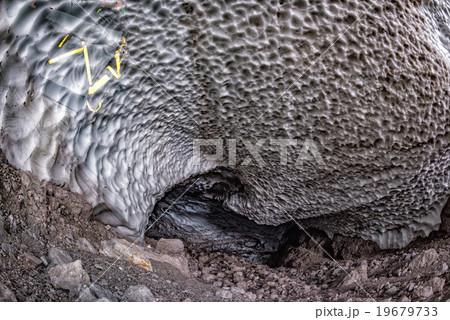 Snow ice cave chapel view 19679733
