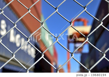 金網：コンテナヤード 19680194
