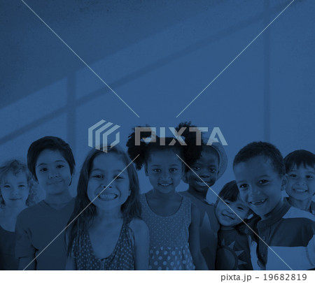 Diversity Children Friendship Innocence Smiling Concept 19682819