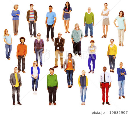 Group of Multiethnic Diverse Cheerful People Concept 19682907