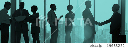 Business People Corporate Communication Office Working Concept 19683222