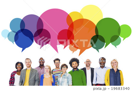 Casual People Message Talking Communication Concept 19683340