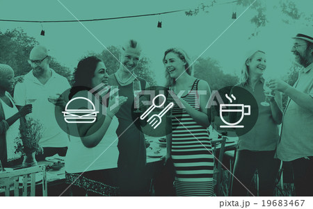 Friends Relationship Hanging Out Meal Celebration Concept Friends Relationship Hanging Out Meal Celebration Concept 19683467