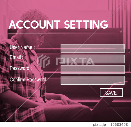 Accounting Setting Application Information Privacy Concept Accounting Setting Application Information Privacy Concept 19683468