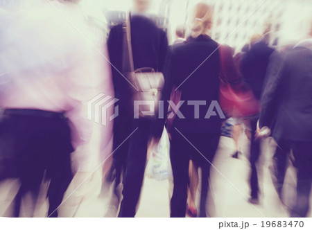 Business People Rush Hour Busy Walking Commuter Concept Business People Rush Hour Busy Walking Commuter Concept 19683470