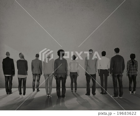 People Rear View Togetherness Corporate Team Concept People Rear View Togetherness Corporate Team Concept 19683622
