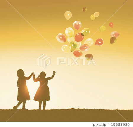 Balloon Children Child Childhood Cheerful Leisure Concept Balloon Children Child Childhood Cheerful Leisure Concept 19683980