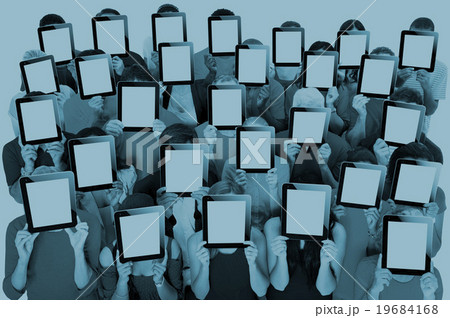 Social Gathering Digital Tablet Communication Society Concept 19684168