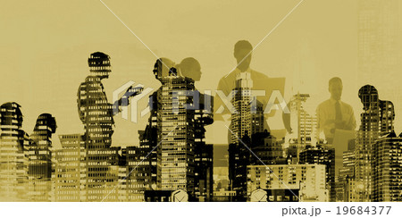 Business People Corporate Connection Discussion Meeting Concept 19684377