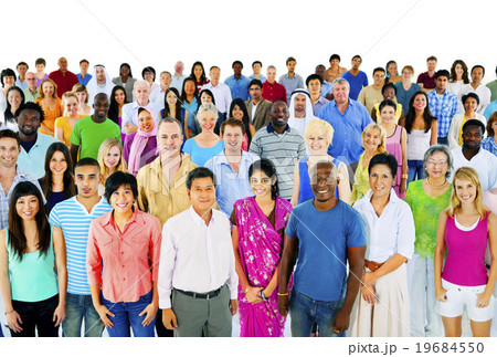 Diversity Large Group of People Multiethnic Concept 19684550