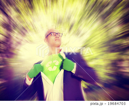 Conservative Businessman Recycle Ecology Saving Concept 19684703