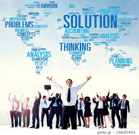 Solution Success Sloved Decision Strategic Progress Concept Solution Success Sloved Decision Strategic Progress Concept 19685403