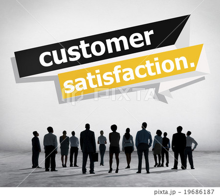 Customer Satisfaction Service Effciency Consumer Concept Customer Satisfaction Service Effciency Consumer Concept 19686187