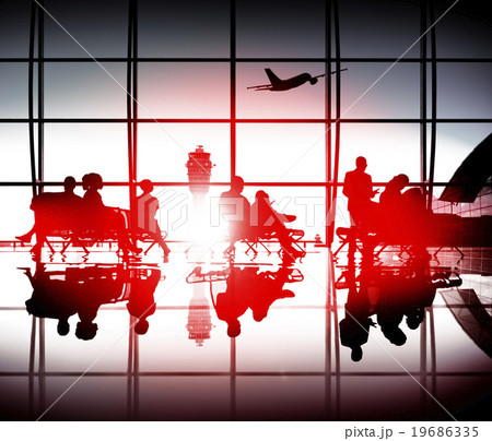 Business People Travel Passenger Airport Terminal Concept 19686335