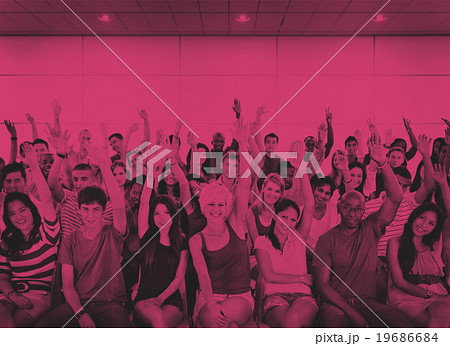 Group People Crowd Cooperation Suggestion Volunteer Concept 19686684