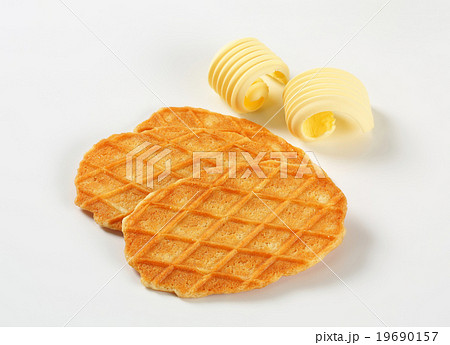Butter waffle cookies 19690157