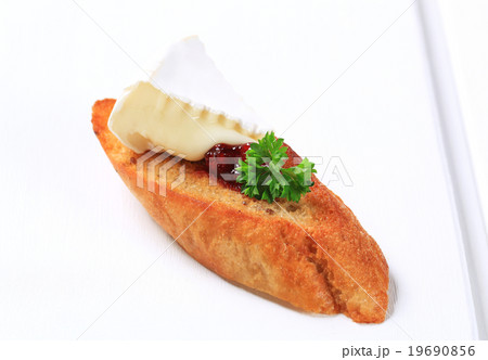 Crostini with cheese 19690856