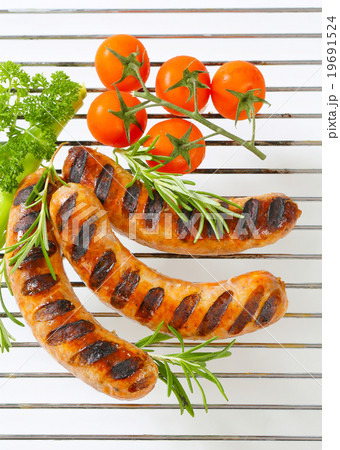 Grilled bratwursts 19691524