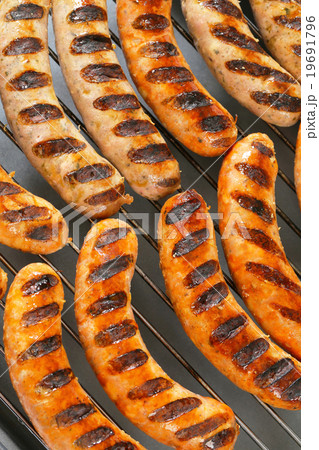 Grilled bratwursts Grilled bratwursts 19691796
