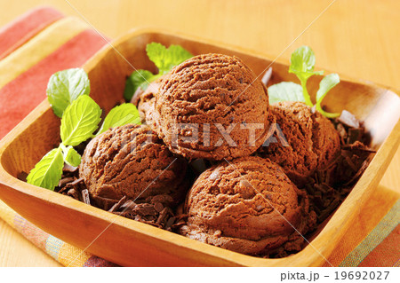Scoops of chocolate ice cream 19692027