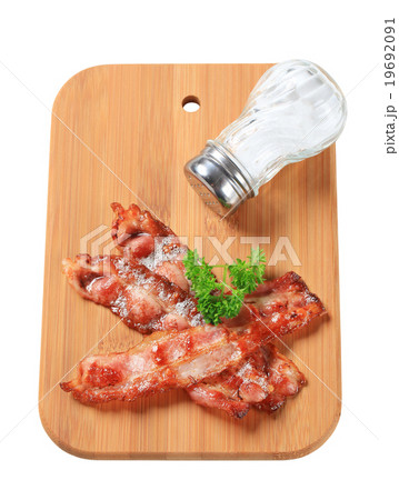 Fried bacon strips Fried bacon strips 19692091