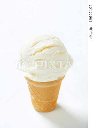 White ice cream cone White ice cream cone 19692102
