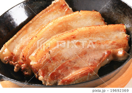 Pan fried pork belly Pan fried pork belly 19692369