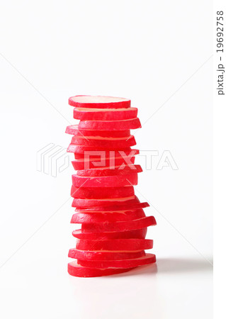 Thinly sliced radish Thinly sliced radish 19692758
