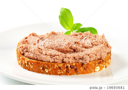 Bread with meat spread Bread with meat spread 19693681