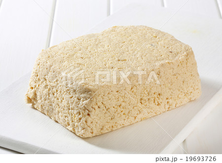 Block of homemade tofu 19693726