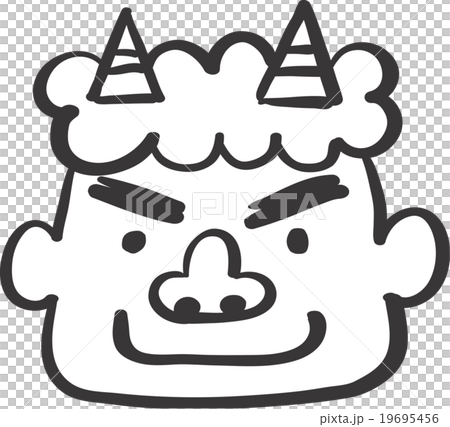 鬼、手書き風のイラスト素材 [19695456] - PIXTA