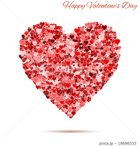 Valentines day vintage red heart 19696535