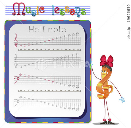 Draw a half note Draw a half note 19696650