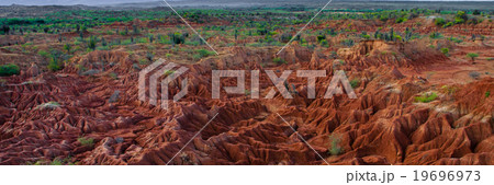 Overview Red sand stone formation of Tatacoa Overview Red sand stone formation of Tatacoa 19696973