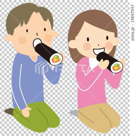 恵方巻き 恵方巻き 19697047