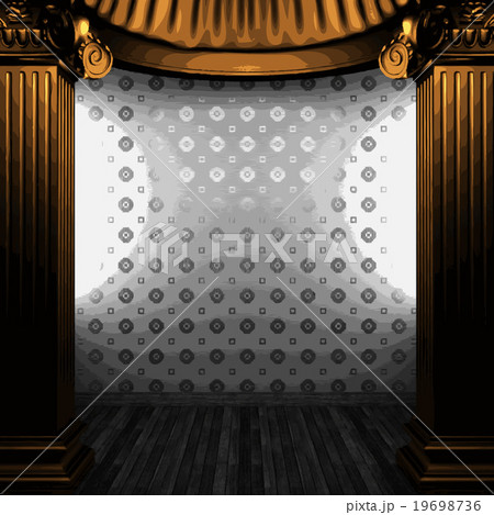 vector bronze columns and tile wall vector bronze columns and tile wall 19698736