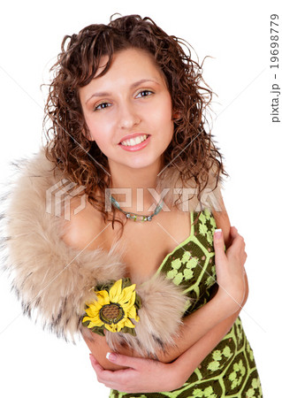 fashion model posing isolated on white fashion model posing isolated on white 19698779