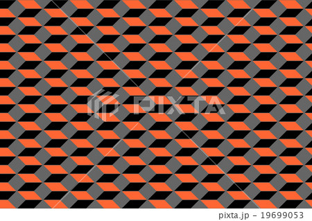 Seamless geometric pattern. 3D illusion. Seamless geometric pattern. 3D illusion. 19699053