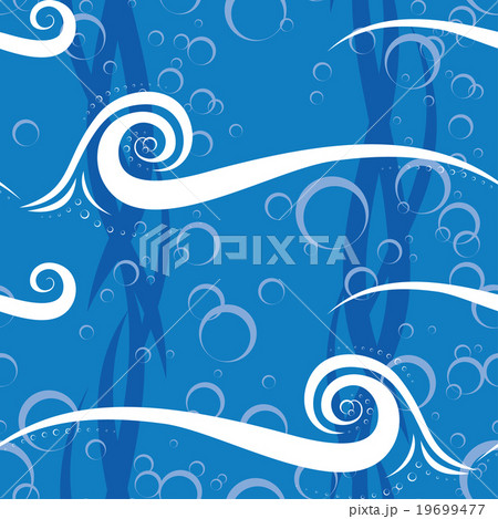 Abstract wave seamless pattern 19699477