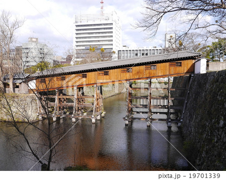 御橋廊下 和歌山城の写真素材