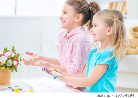Pretty little sisters painting Pretty little sisters painting 19704994