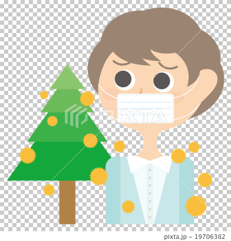 花粉症 女性 イラスト 花粉症 女性 イラスト 19706382
