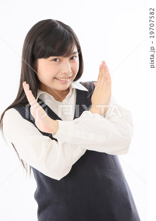 バツを出す女子高生 バツを出す女子高生 19707582