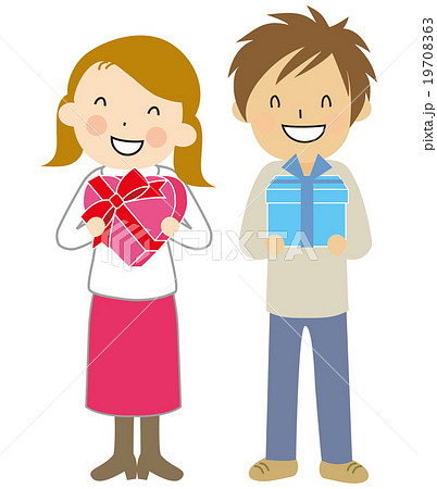 バレンタイン ホワイトデーのイラスト素材