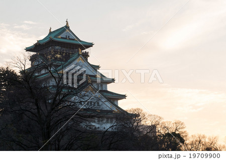 夕暮れの大阪城 19709900