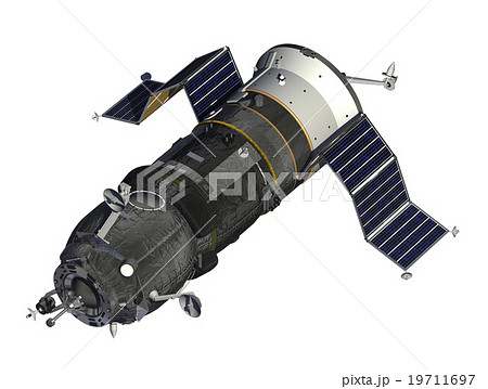 Cargo Spacecraft Deploys Solar Panels Cargo Spacecraft Deploys Solar Panels 19711697